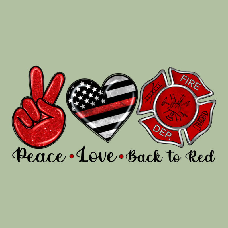 Peace Love Back To Red Urban Hoodie by Artiststas | Teevron