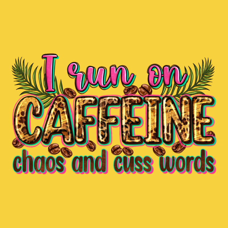 I Run On Caffeine Chaos And Cuss Words Premium Sweatshirt by Zillion Design Studio | Teevron