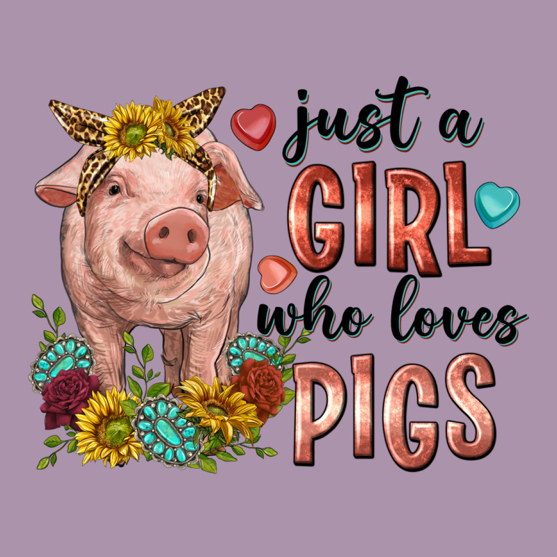 Western Just Girl Who Loves Pigs Heavyweight Hoodie by texasbilliewilder | Teevron