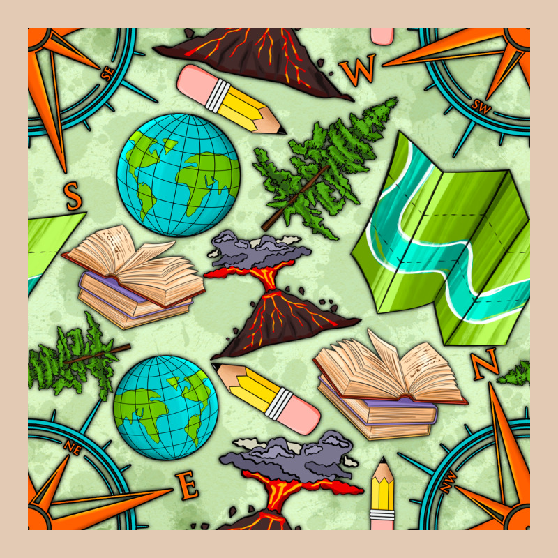 Geography Class Seamless Pattern Urban Hoodie by BundleAndBundleShop | Teevron