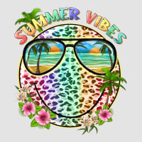 Summer Vibes With Smile Face And Leopard Premium Sweatshirt | Teevron