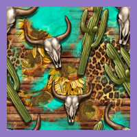 Western Bull Skull And Cactus Seamless Pattern Urban Hoodie | Teevron