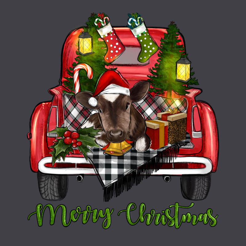 Merry Christmas Farm Truck With Baby Cow Heavyweight Hoodie by RanaPortraitStore | Teevron