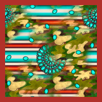 Camouflage Serape Gemstone Seamless Pattern Premium Hoodie | Teevron