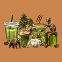 Bear Coffee Cups Heavyweight Hoodie | Teevron