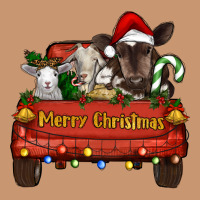 Merry Christmas Truck Farm Animals Heavyweight Hoodie | Teevron