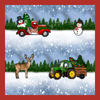 Christmas Snow Truck Seamless Pattern Premium Hoodie | Teevron