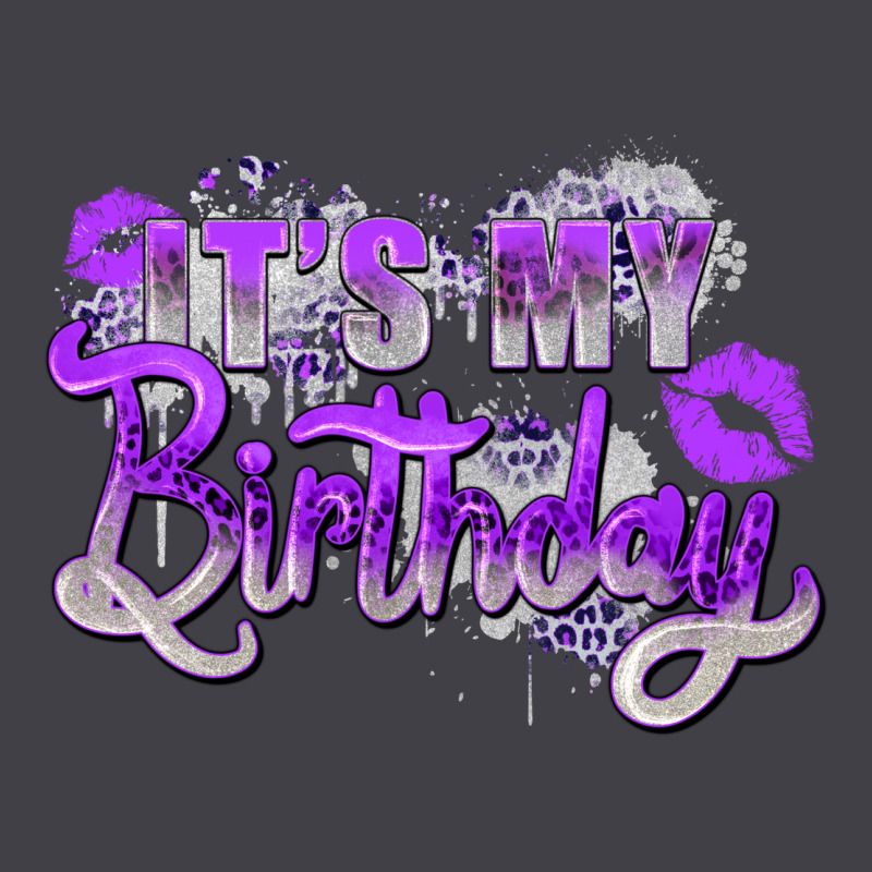 Purple Its My Birthday Heavyweight Hoodie by Zillion Design Studio | Teevron