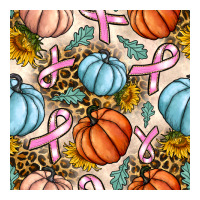 breast cancer awareness with pumpkin and leopard seamless pattern | Teevron