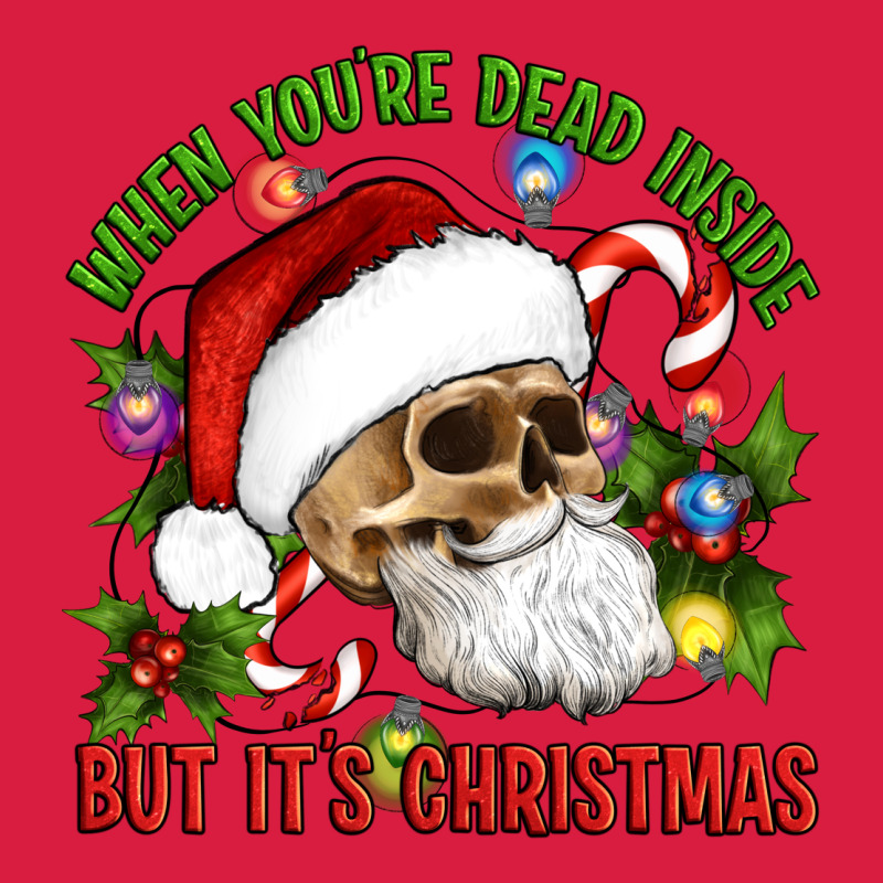 When You're Dead Inside But It's Christmas Hippie Skeleton Santa Premium Hoodie by Artiststas | Teevron