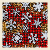 Christmas Snow Crystals With Plaid Seamless Pattern Premium Hoodie | Teevron
