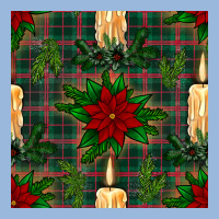 Christmas Candle And Ornaments Seamless Pattern Premium Hoodie | Teevron