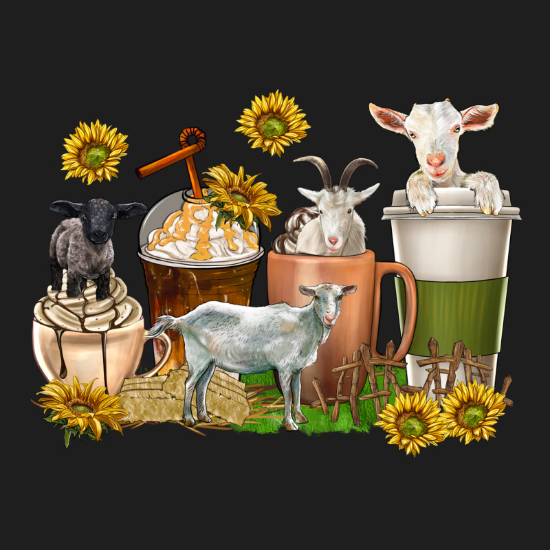 Coffee Cups Goats Heavyweight Hoodie by texasbilliewilder | Teevron