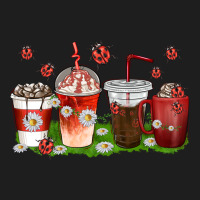 Coffee Cups Lady Bug With Daisies Heavyweight Hoodie | Teevron
