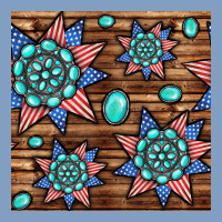 4th Of July Turquoise Gemstone Seamless Pattern Urban Hoodie | Teevron