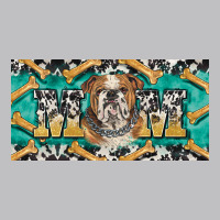 English Bulldog Mom  License Plate Template Long Sleeve Tee | Teevron