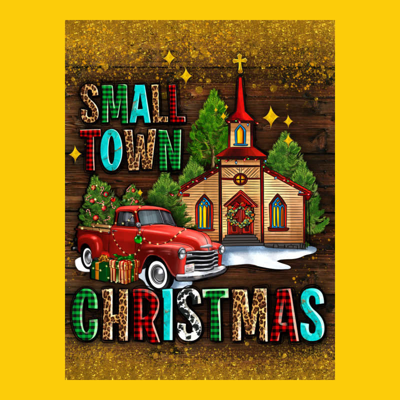 Small Town Christmas Church Premium Hoodie by AdoDesignShop | Teevron