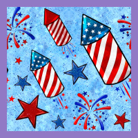 4th Of July Firecracker And Star Seamless  Pattern Urban Hoodie | Teevron