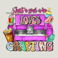 Just A Girl Who Loves Crafting Heavy Core Tee | Teevron