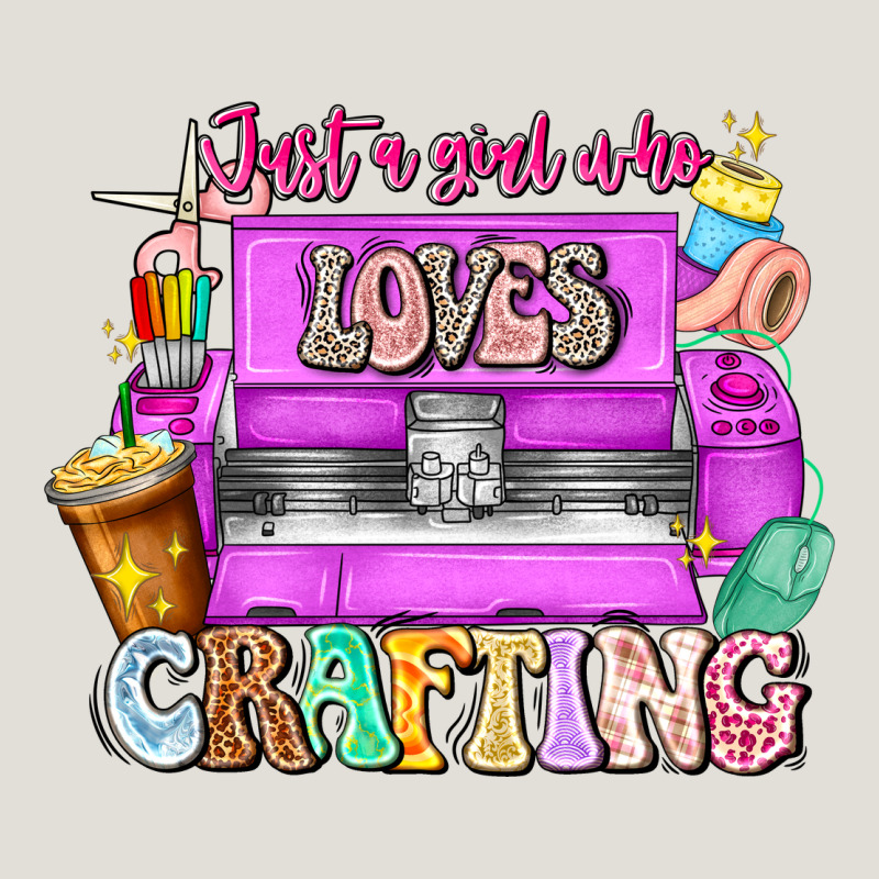 Just A Girl Who Loves Crafting Heavy Core Tee by CowhideDigitalArt | Teevron
