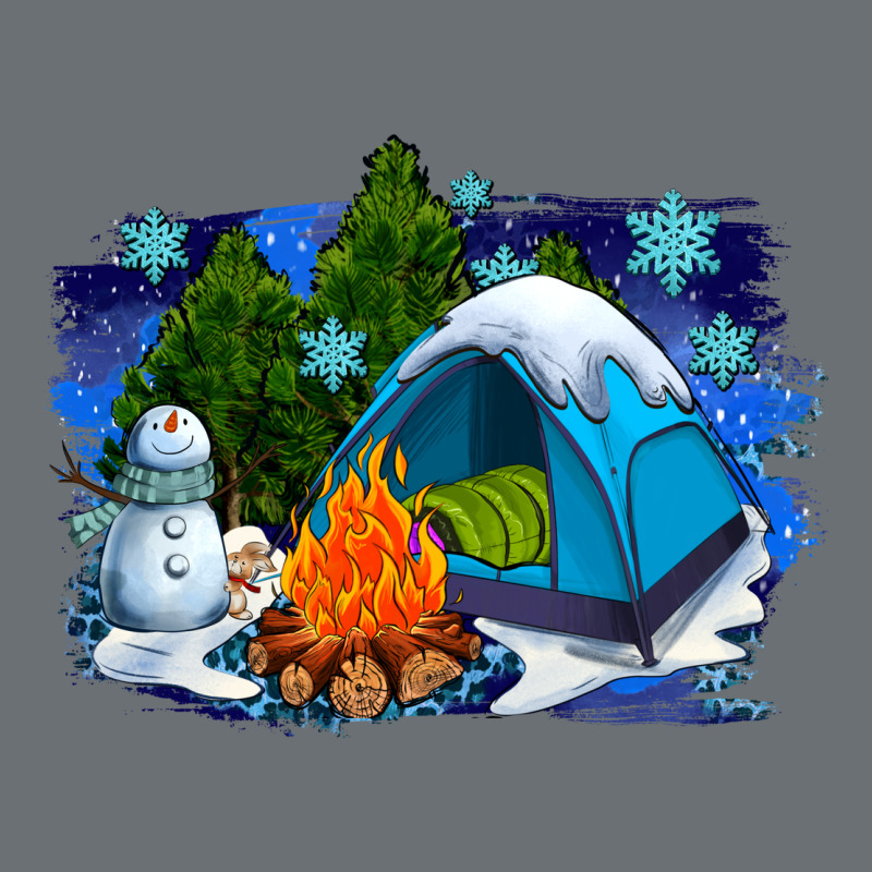 Winter Camping With Camp Fire Premium Hoodie by AdoDesignShop | Teevron