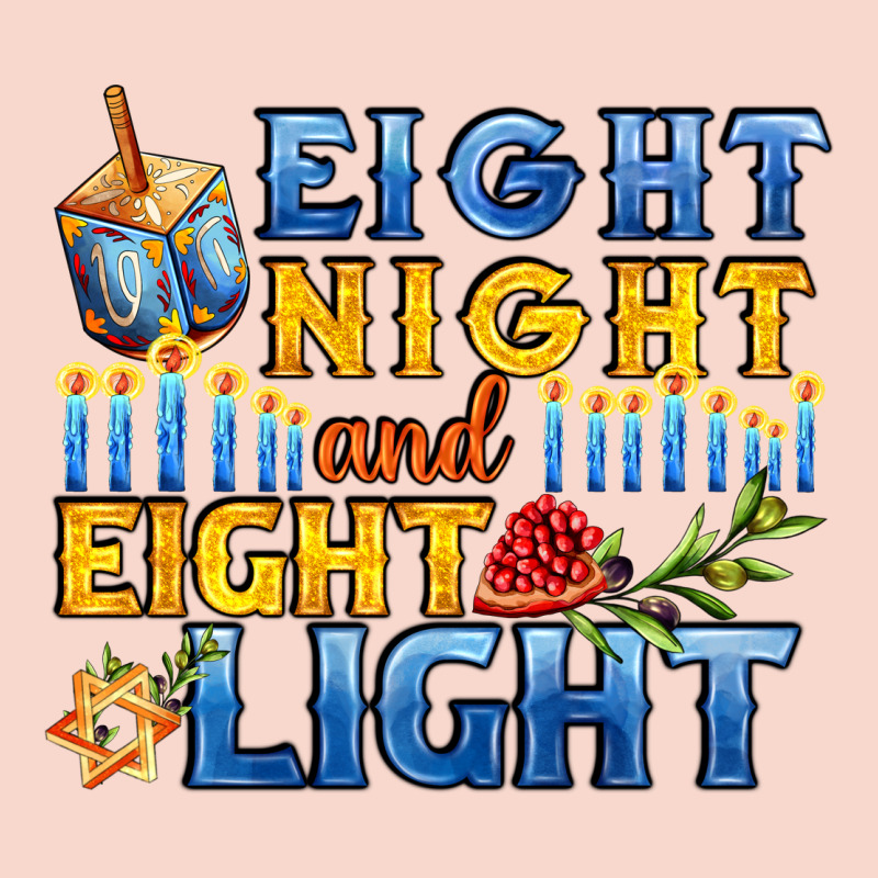 Eight Night And Eight Light For Hanukkah Urban Hoodie by AdoDesignShop | Teevron