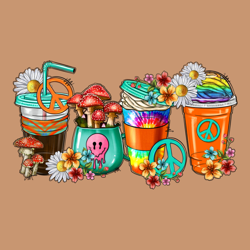 Hippie Coffee Cups Heavyweight Hoodie by texasbilliewilder | Teevron
