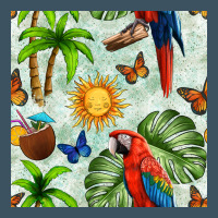 Parrot In The Sun Seamless Pattern Urban Hoodie | Teevron