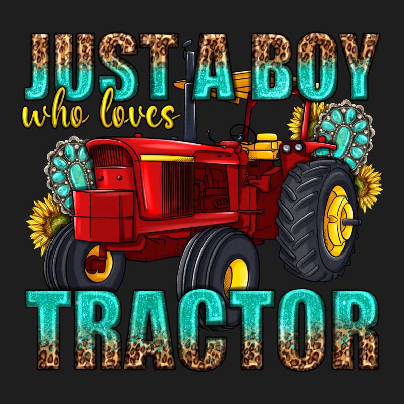 Just A Boy Who Loves Tractor Heavyweight Hoodie by texasbilliewilder | Teevron