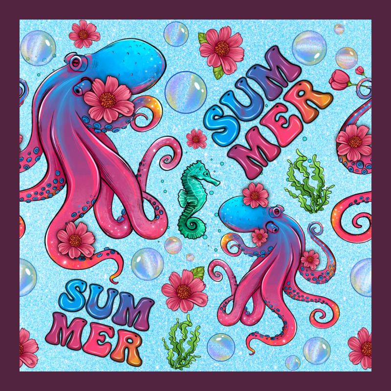 Summer And Octopus Seamless Pattern Urban Hoodie by BundleAndBundleShop | Teevron