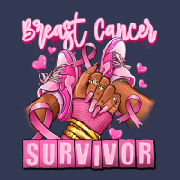 Breast Cancer Survivor Afro Girl Sneakers Heavyweight Hoodie | Teevron