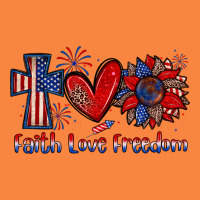 Faith Love Freedom Premium Sweatshirt | Teevron