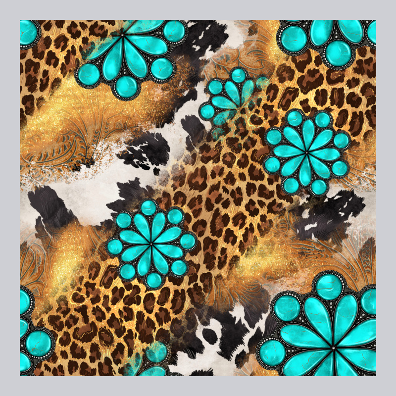 Western Turquoise Gemstone Seamless Pattern Urban Hoodie by BundleAndBundleShop | Teevron