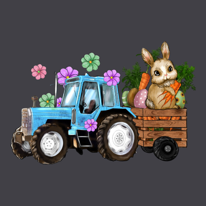 Happy Easter Tractor With Bunny Flowers And Carrot Heavyweight Hoodie by RanaPortraitStore | Teevron