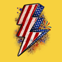 Leopard American Flag Lightning Bolt Premium Sweatshirt | Teevron