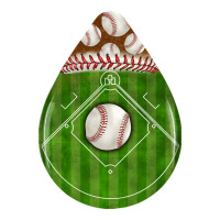 baseball and western roses teardrop | Teevron