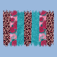 Valentines Day Leopard Rose Glitter Brush Stoke Premium Hoodie | Teevron