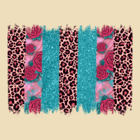 Valentines Day Leopard Rose Glitter Brush Stoke Premium Hoodie | Teevron
