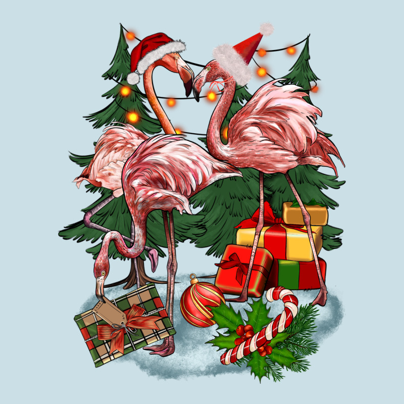 Christmas Flamingo Ladies Tee by BarkalooDesign | Teevron