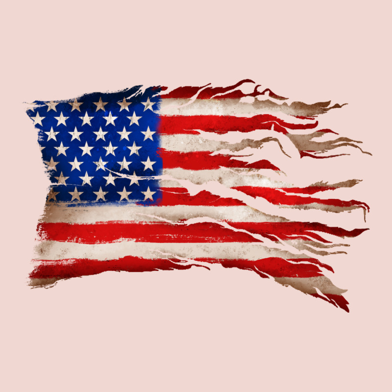 Tattered American Flag Premium Sweatshirt by Zillion Design Studio | Teevron