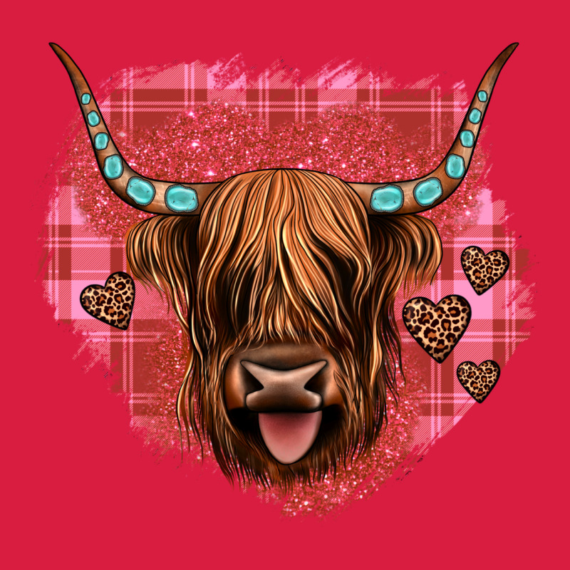 Highland Cow Valentines Premium Hoodie by JahusDesignShop | Teevron