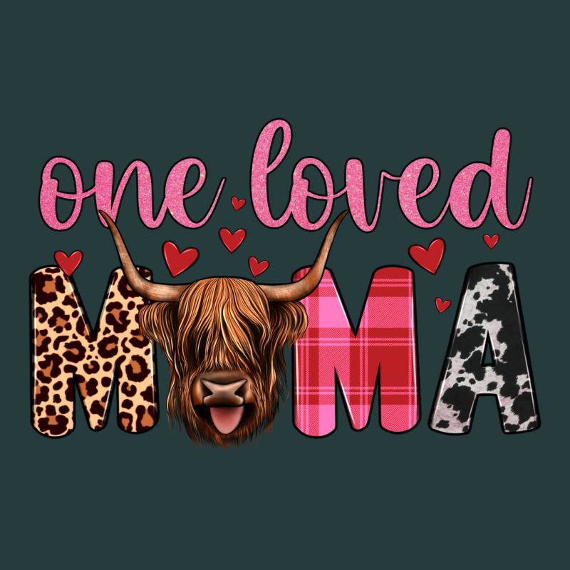 Highland Cow One Loved Mama Premium Hoodie by JahusDesignShop | Teevron