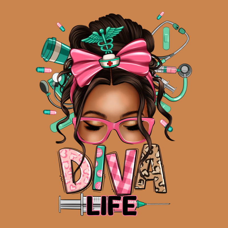 Afro Messy Bun Diva Life Heavyweight Hoodie by texasbilliewilder | Teevron