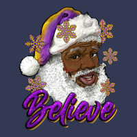 Believe Purple And Gold African American Santa Heavyweight Hoodie | Teevron