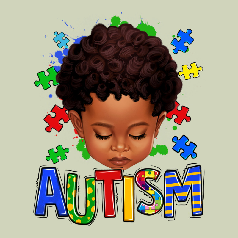 Autism Afro Kid Full Face Heavyweight Hoodie by texasbilliewilder | Teevron
