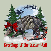 Greetings Of The Season Y'all With Armadillo Ladies Tee | Teevron
