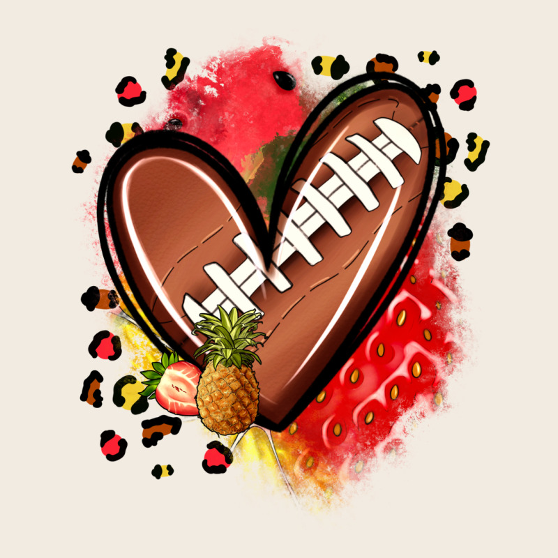 Fruits And Football Heart Premium Sweatshirt by Zillion Design Studio | Teevron