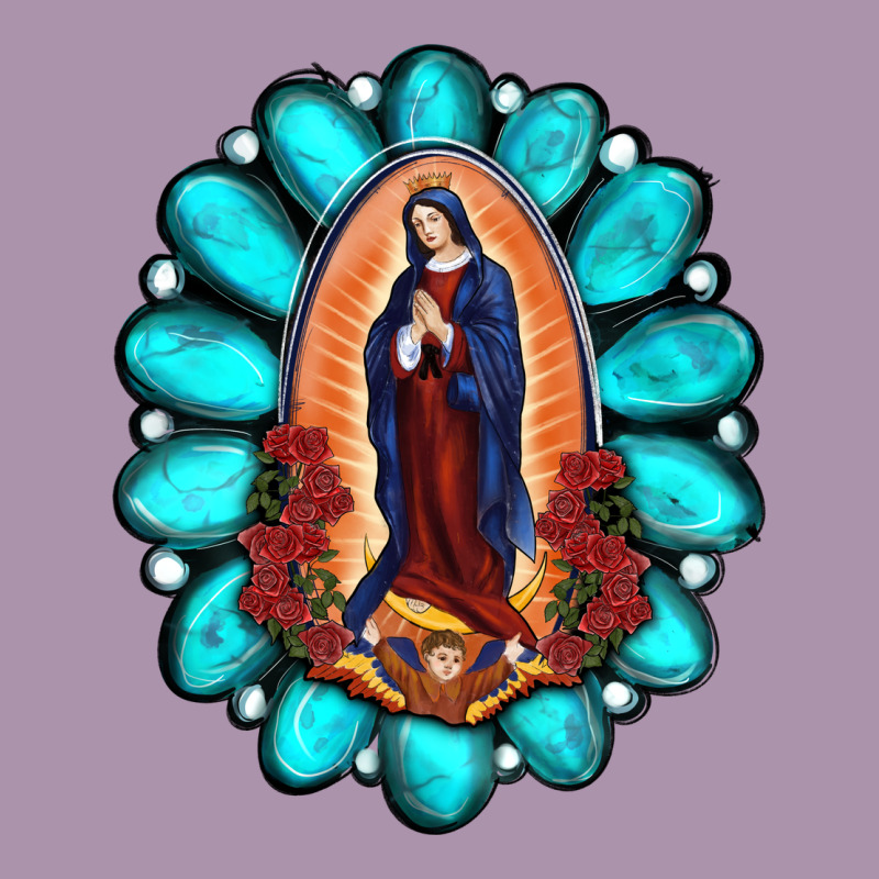 Gemstone Lady Of Guadalupe Heavyweight Hoodie by RanaPortraitStore | Teevron