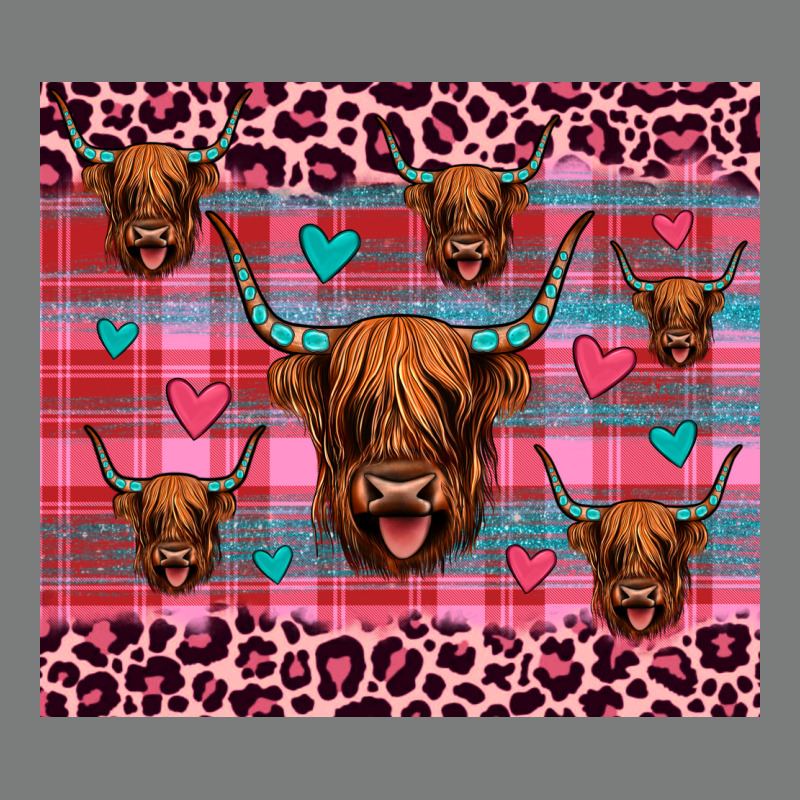 Highland Cow Valentines Premium Hoodie by JahusDesignShop | Teevron