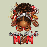 American Football Mom Red And Silver Afro Messy Bu Heavyweight Hoodie | Teevron